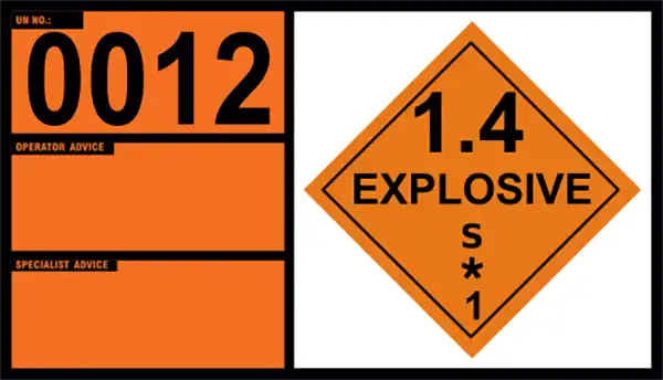 UN 0012 – Cartridges for Weapons, Inert Projectile or Cartridges, Small Arms (Class 1.4S)