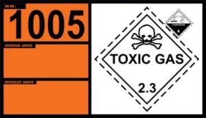 UN 1005 – Ammonia, Anhydrous, Class 2.2 (Class 8)