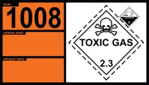 UN 1008 – Boron Trifluoride, Class 2.3 (Class 8)