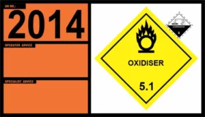 UN 2014 – Hydrogen Peroxide, Aqueous Solution with Not Less Than 20% But Not More Than 60% Hydrogen Peroxide (Stabilized As Necessary) (Class 5.1, 8)