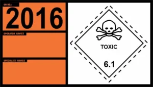 UN 2016 – Ammunition, Toxic, Non- Explosive Without Burster or Expelling Charge, Non-Fuzed (Class 6.1)