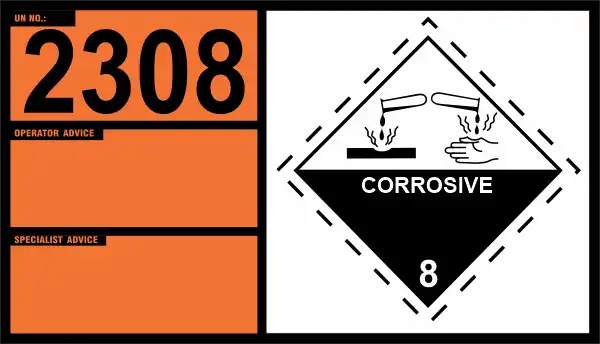 UN 2308 – Nitrosylsulphuric Acid, Liquid (Class 8)