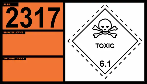 UN 2317 – Sodium Cuprocyanide Solution (Class 6.1)
