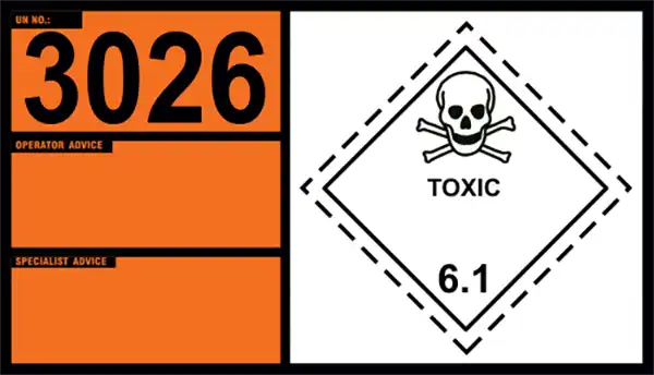 UN 3026 – Coumarin Derivative Pesticide, Liquid, Toxic (Class 6.1)