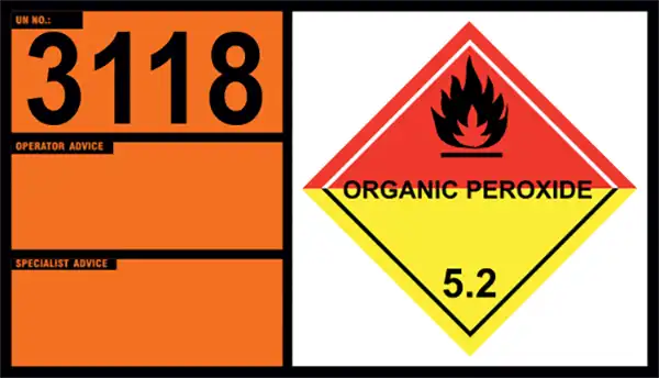 UN 3118 – Organic Peroxide Type E, Solid, Temperature Controlled (Class 5.2)