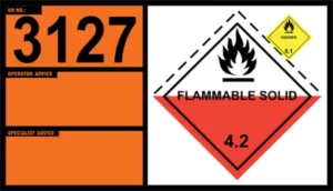 UN 3127 – Self-Heating Solid, Oxidizing, N.O.S, Class 4.2 (Class 5.1)