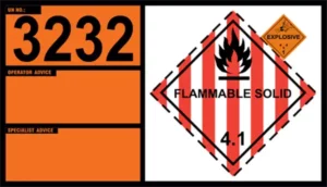 UN 3232 – Self-Reactive Solid Type B, Temperature Controlled, Class 4.1 (Class 1)