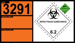 UN 3291 – Clinical Waste, Unspecified, N.O.S. or (Bio) Medical Waste, N.O.S. or Regulated Medical Waste, N.O.S. (Class 6.2)