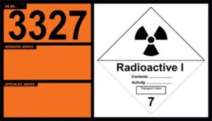 UN 3327 – Radioactive Material, Type a Package, Fissile, Non Special Form (Class 7)