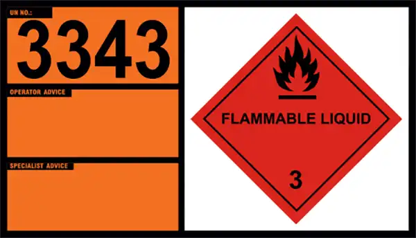 UN 3343 – Nitroglycerin Mixture, Desensitized, Liquid, Flammable, N.O.S. with Not More Than 30% Nitroglycerin, By Mass (Class 3)