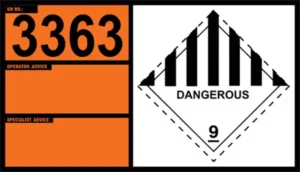 UN 3363 – Dangerous Goods in Machinery or Dangerous Goods in Apparatus (Class 9)