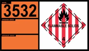 UN 3532 – Polymerizing Substance, Liquid, Stabilized, N.O.S. (Class 4.1)