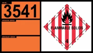 UN 3541 – Articles Containing Flammable Solid, N.O.S. (Class 4.1)