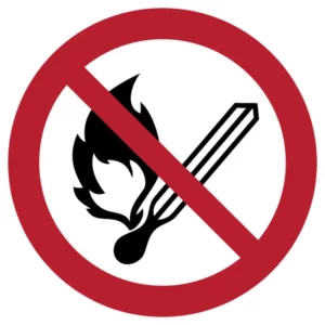 No open flame