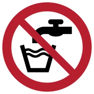 Not drinking water