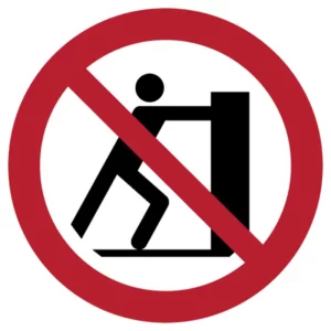 No pushing