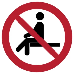 No sitting