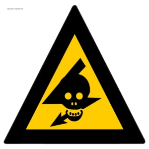 Beware of exposed live high-voltage equipment