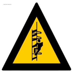 Warning of catwalk